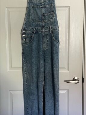 We The Free Medium Wash Denim Overalls